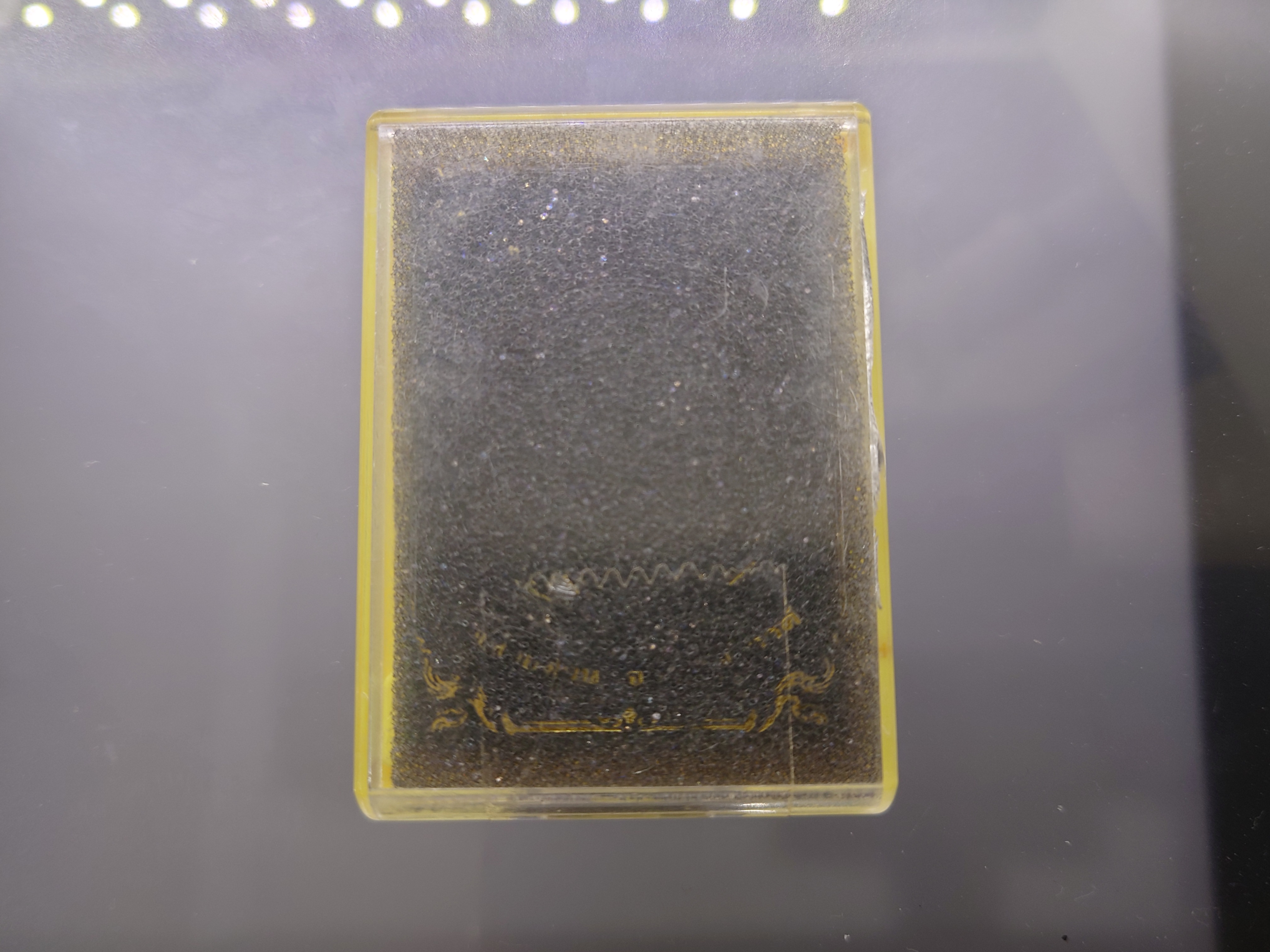 เหรียญเสมาเสือคาบดาบ รุ่น1 ทองทิพย์ ตอก 9 รอบ ไม่ตัดปีก ลงยาจีวร หลวงพ่อพัฒน์ วัดห้วยด้วน โคท 254