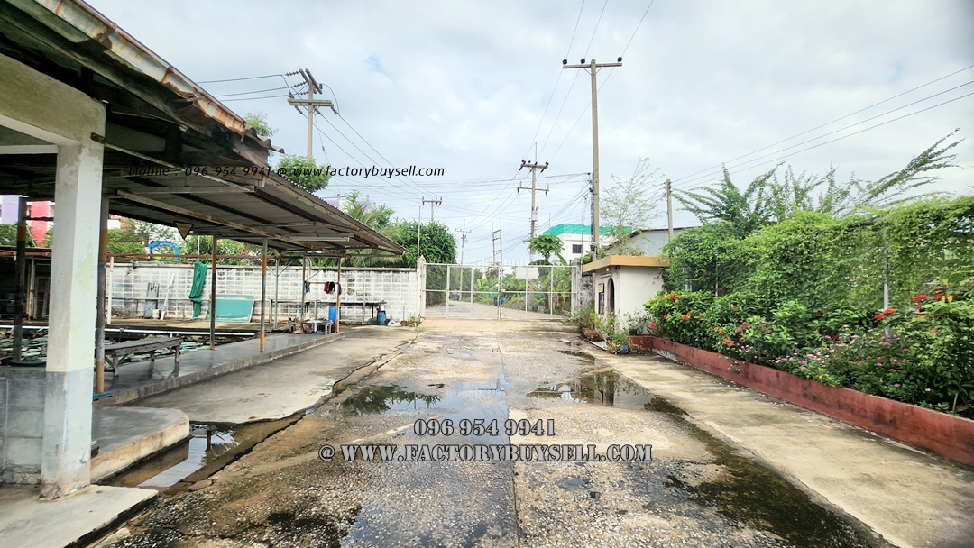 ขายโรงงาน 10 ไร่ มีใบ รง.4 อำเภอกระทุ่มแบน จังหวัดสมุทรสาคร Factory for sale, 10 rai, has factory certificate 4, Krathum Baen District. Samut Sakhon Province