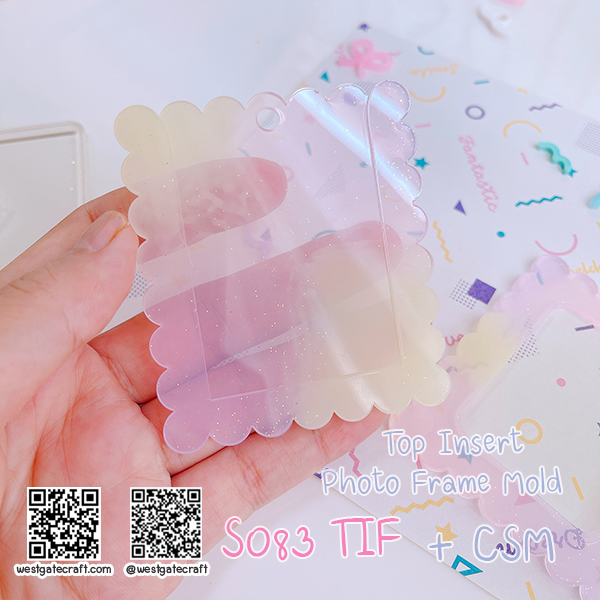 แม่พิมพ์เรซิ่น S083 TIF Top Insert Photo Frame Mold + CSM