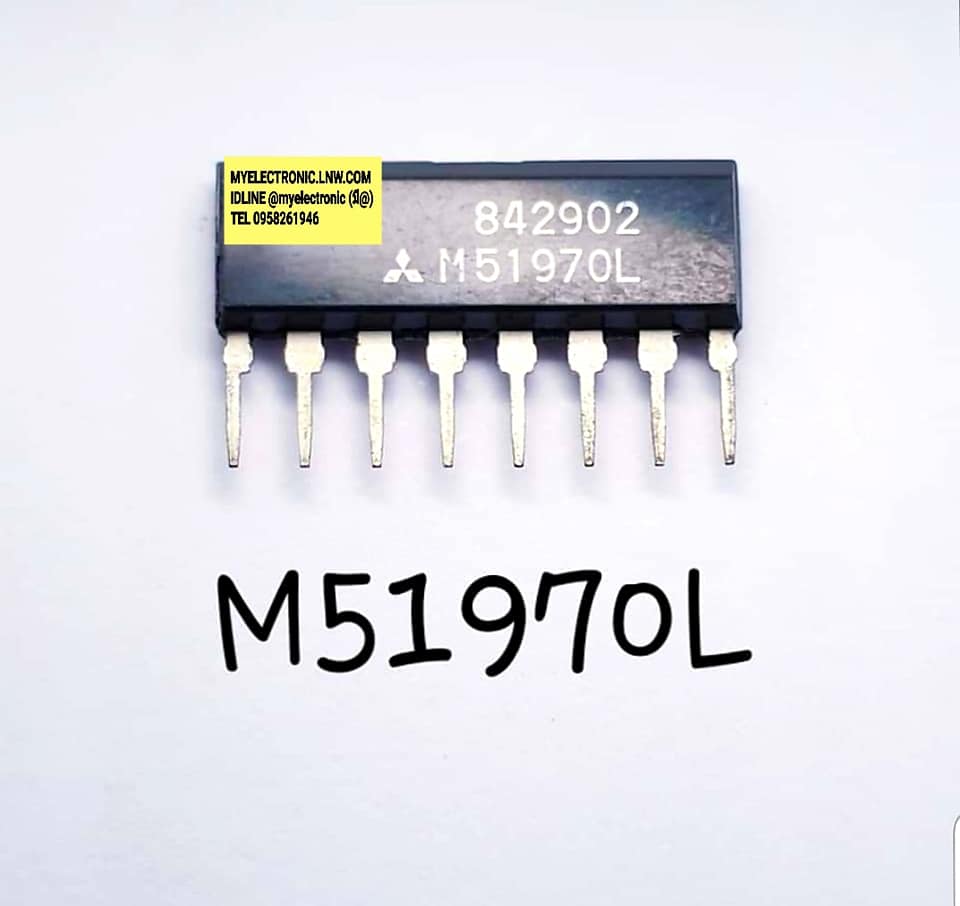 ขาย M51970L ยี่ห้อ MITSUBISHIตัวถังSIL8ขา IC ไอซี M51970 L ราคา ตัวละ . . . . หน่วย บาท