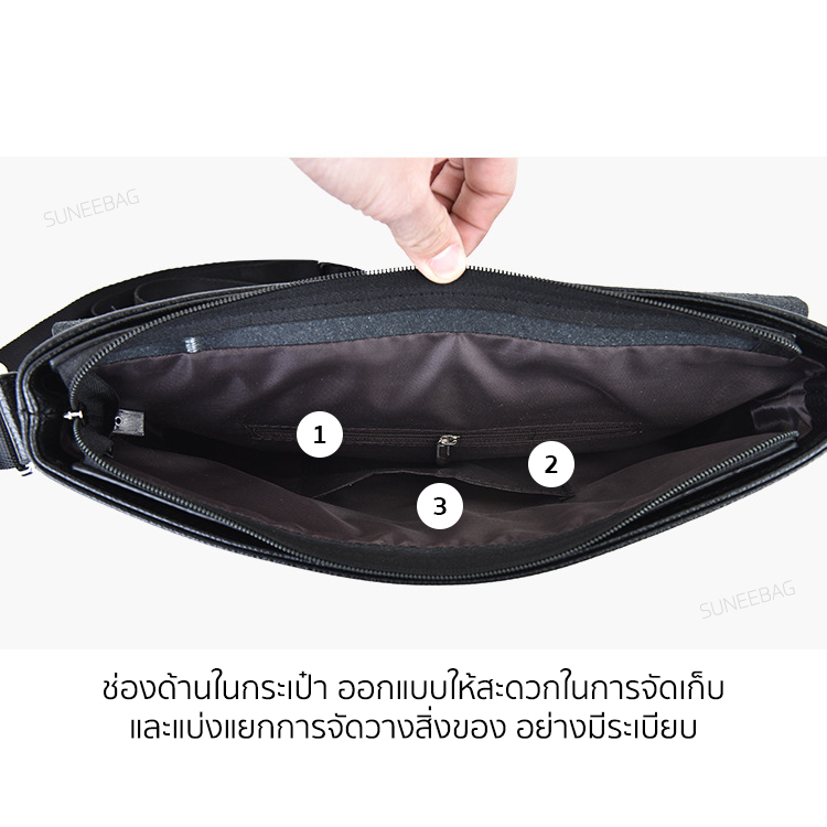 กระเป๋าสะพายข้างผู้ชาย กระเป๋าผู้ชาย POLO ของแท้100% ใส่ไปทำงาน ใส่ไปเที่ยว POLO-18