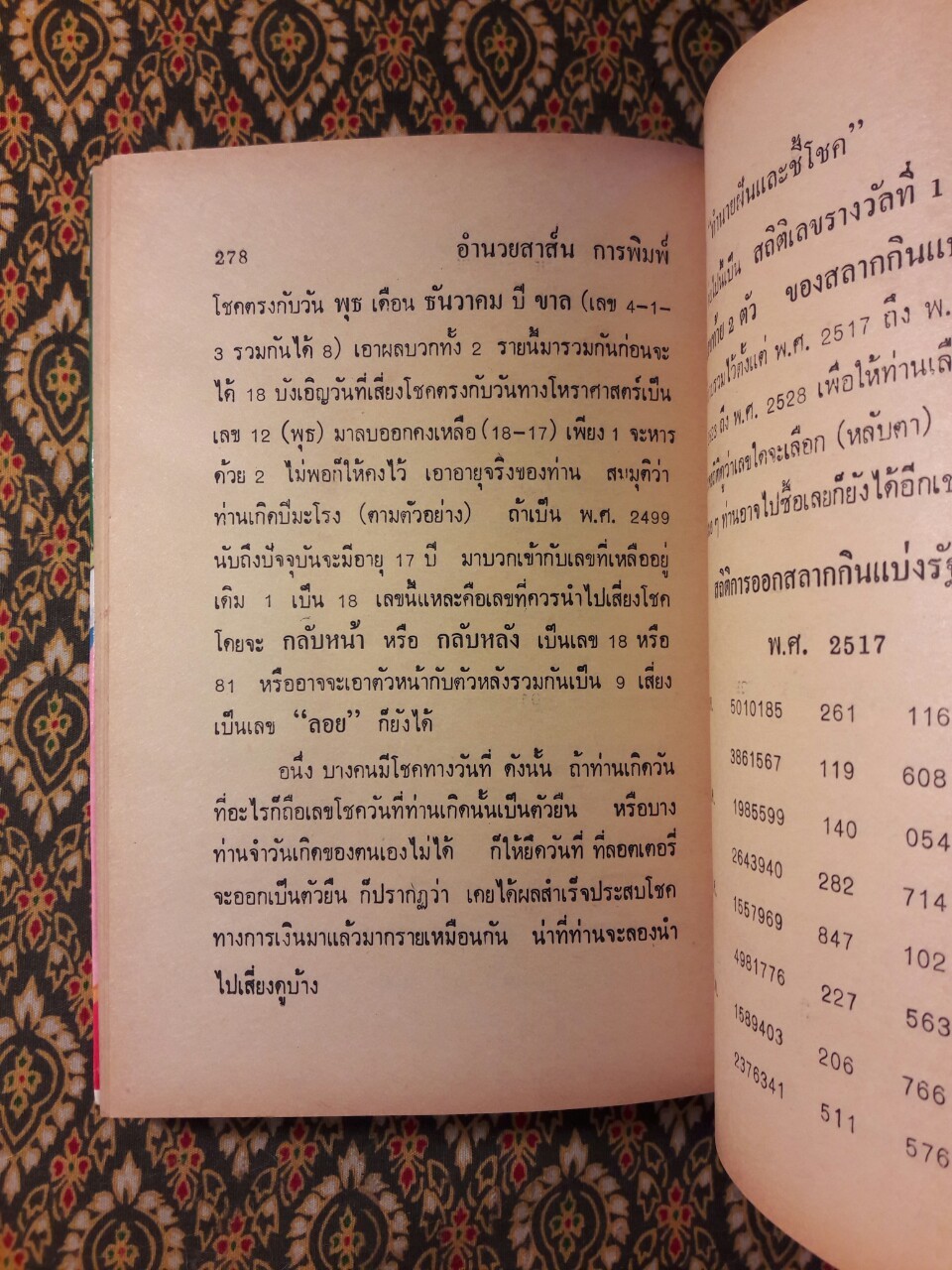 ตำราทำนายฝันและชี้โชค