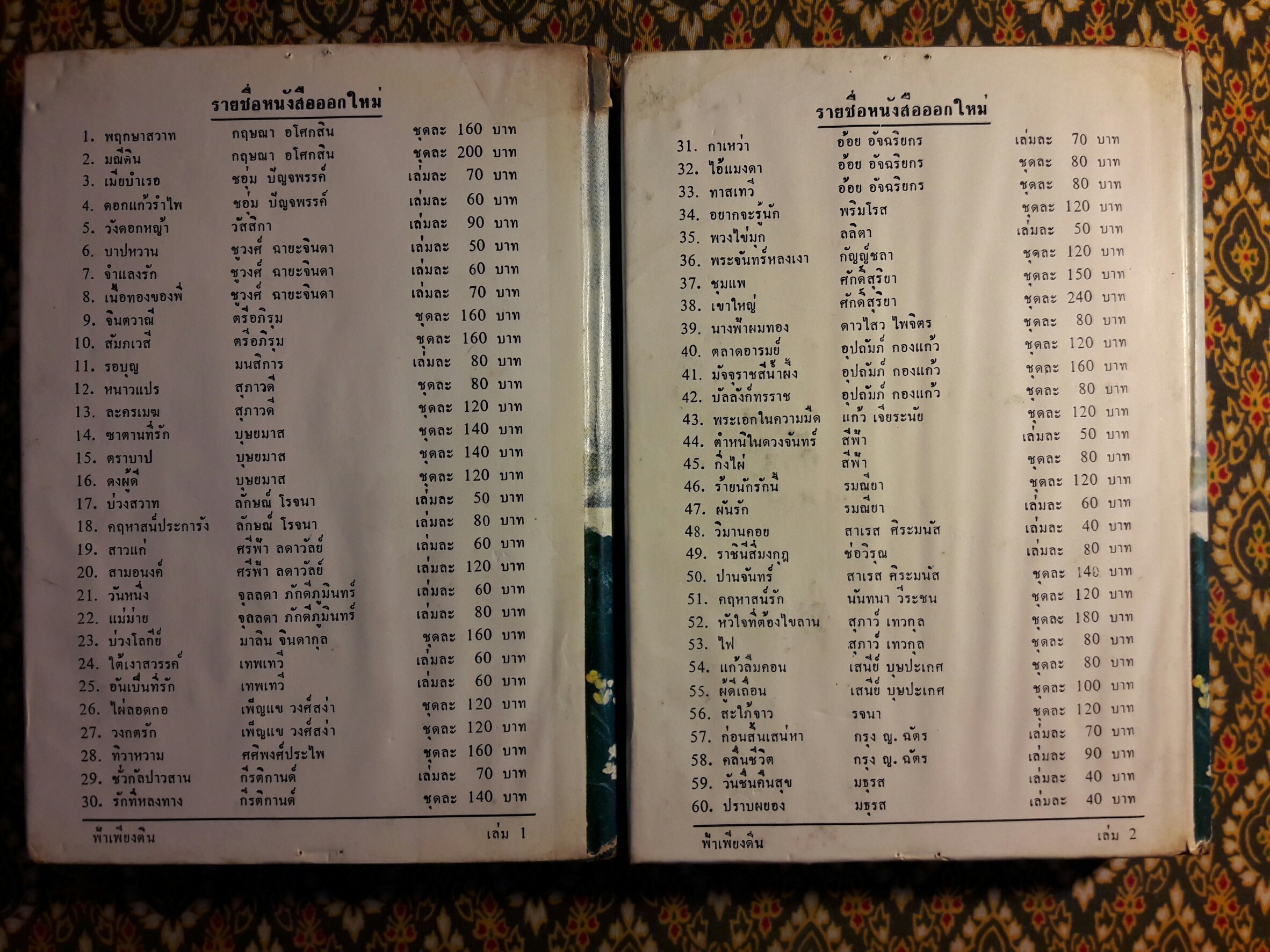 ฟ้าเพียงดิน (2 เล่มจบ) “หนังสือเช่า”