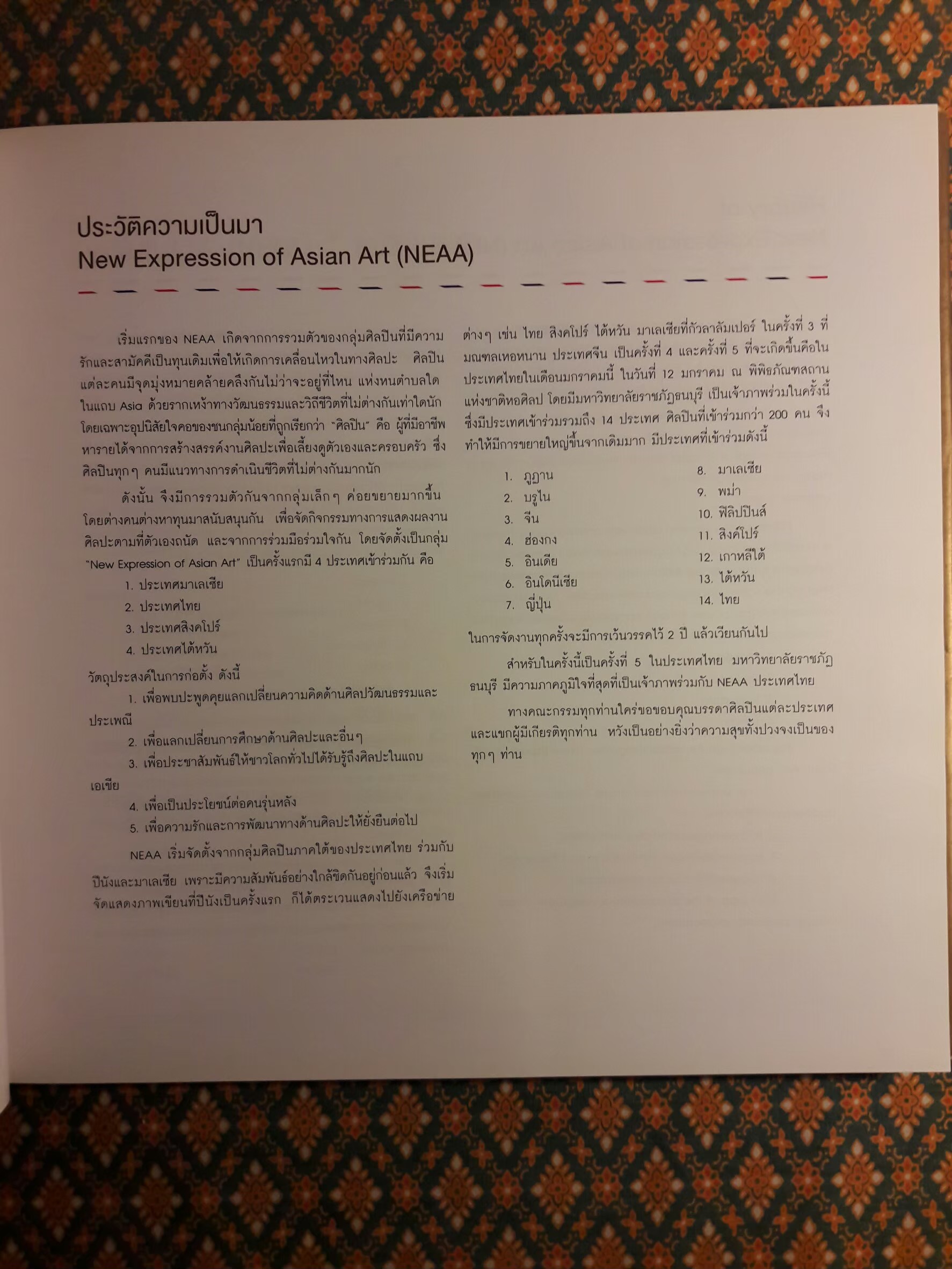 นิทรรศการแสดงผลงานศิลปกรรม “เอเชียนอาร์ต ครั้งที่ 5” The 5th Exhibition of New Expression of Asian Art
