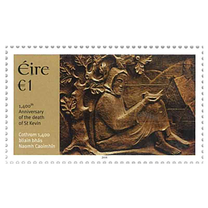 Ireland Stamp, 2018 St. Kevin 1,400th Death Anniversary