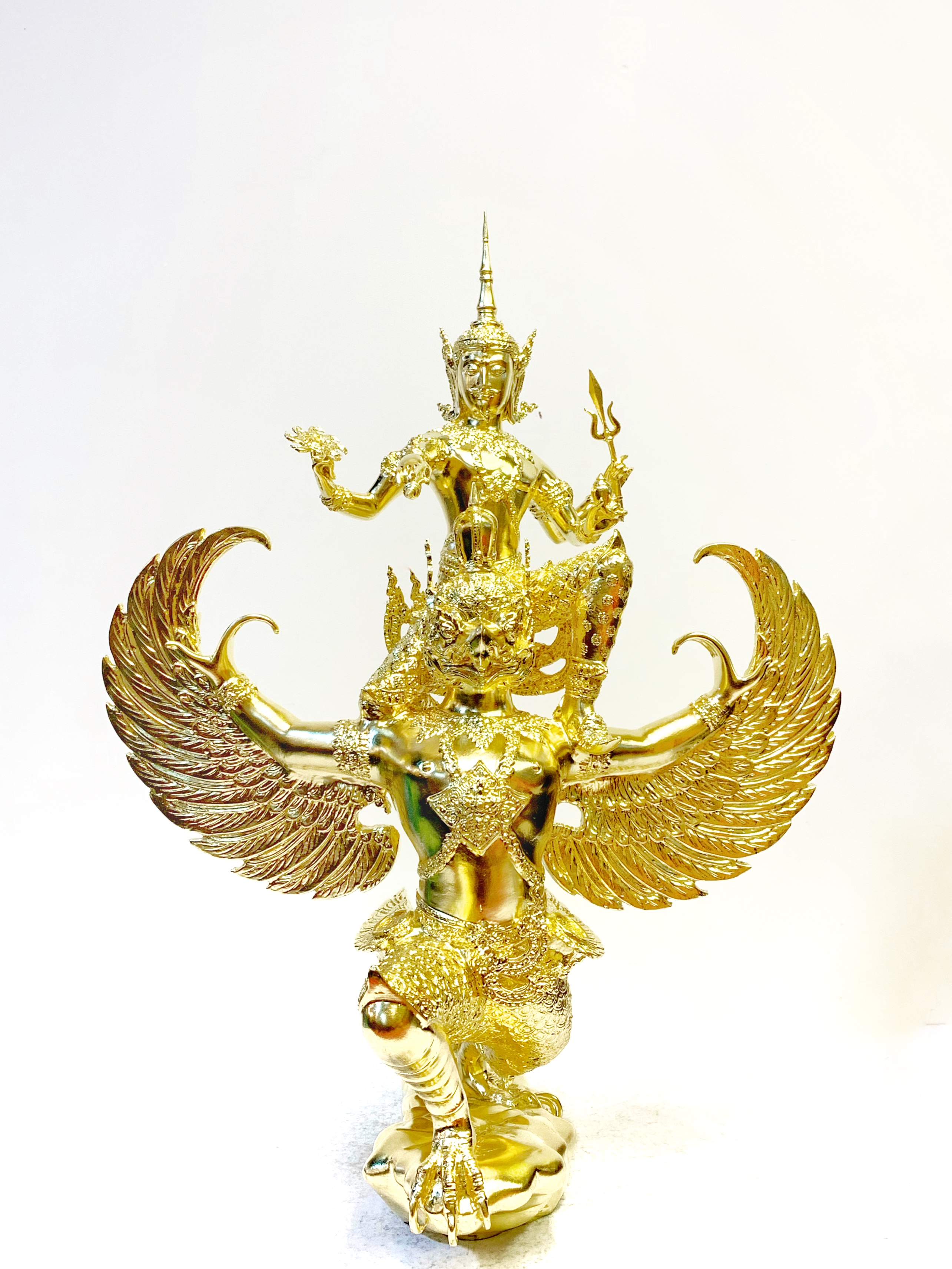 รูปหล่อ พระนารายณ์ทรงครุฑ หน้าตัก 9 นิ้ว