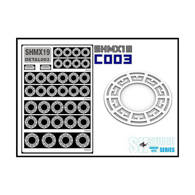 Etching Parts แผ่นกลมลาย SHMX19 C003 ค่าย SH Studio