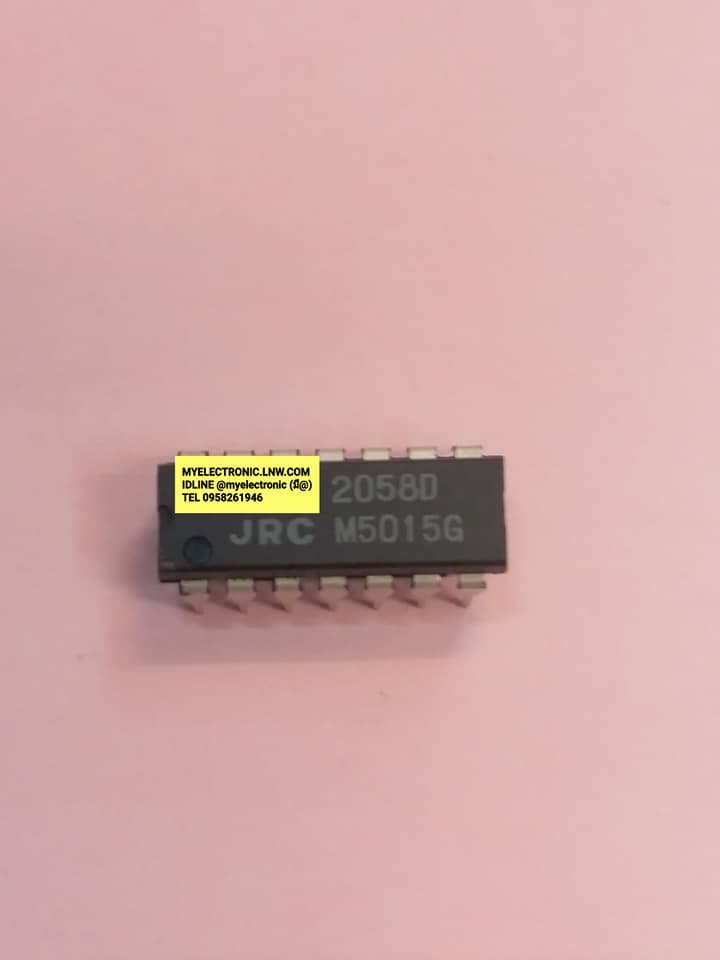 NJM2058DตัวถังDIP14ขาICยี้ห้อJRCไอซีNJM2058Dราคาตัวล่ะ