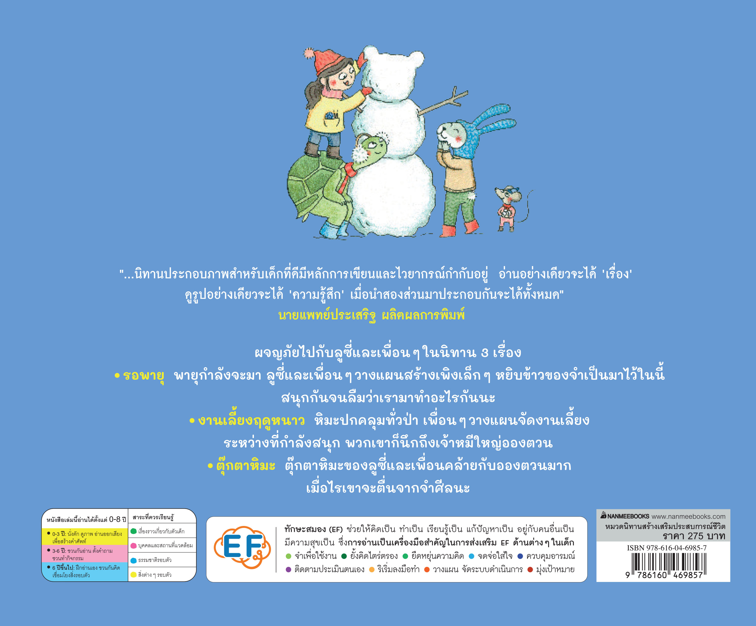 NANMEEBOOKS หนังสือ ลูซี่และเพื่อน ตอน ตุ๊กตาหิมะ (ปกแข็ง)