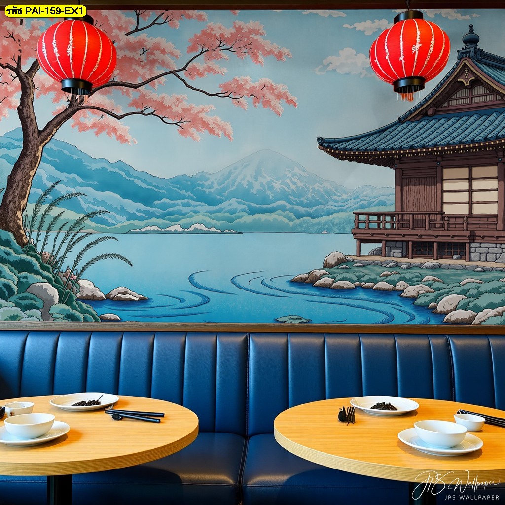 วอลเปเปอร์วิวญี่ปุ่น เติมบรรยากาศสงบในร้านอาหาร