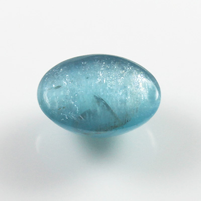 อะพาไทท์ตาแมว (Cat's eye Apatite) 1.50 กะรัต สีฟ้าอมเขียว