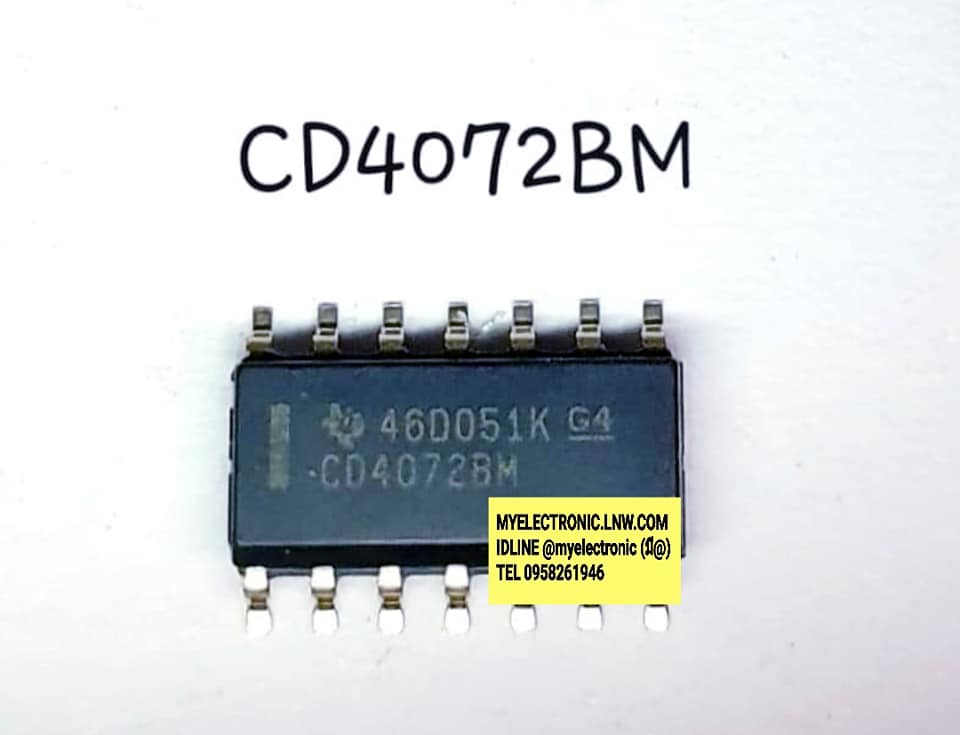 ICCD4072BMยี่ห้อTEXASตัวถังSMD14ขาราคาตัวละ