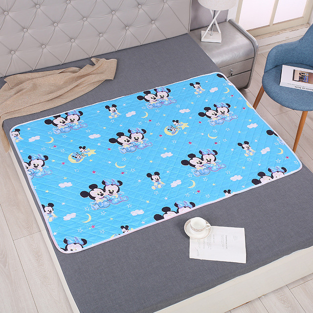 MUISUNGSHOP ขนาด 100*150 cm แผ่นรองกันเปื้อน รองฉี่ กันน้ำ ผ้ารองเปลี่ยนผ้าอ้อม ผ้ารองกันปัสสาวะ แผ่นรองซับที่นอน