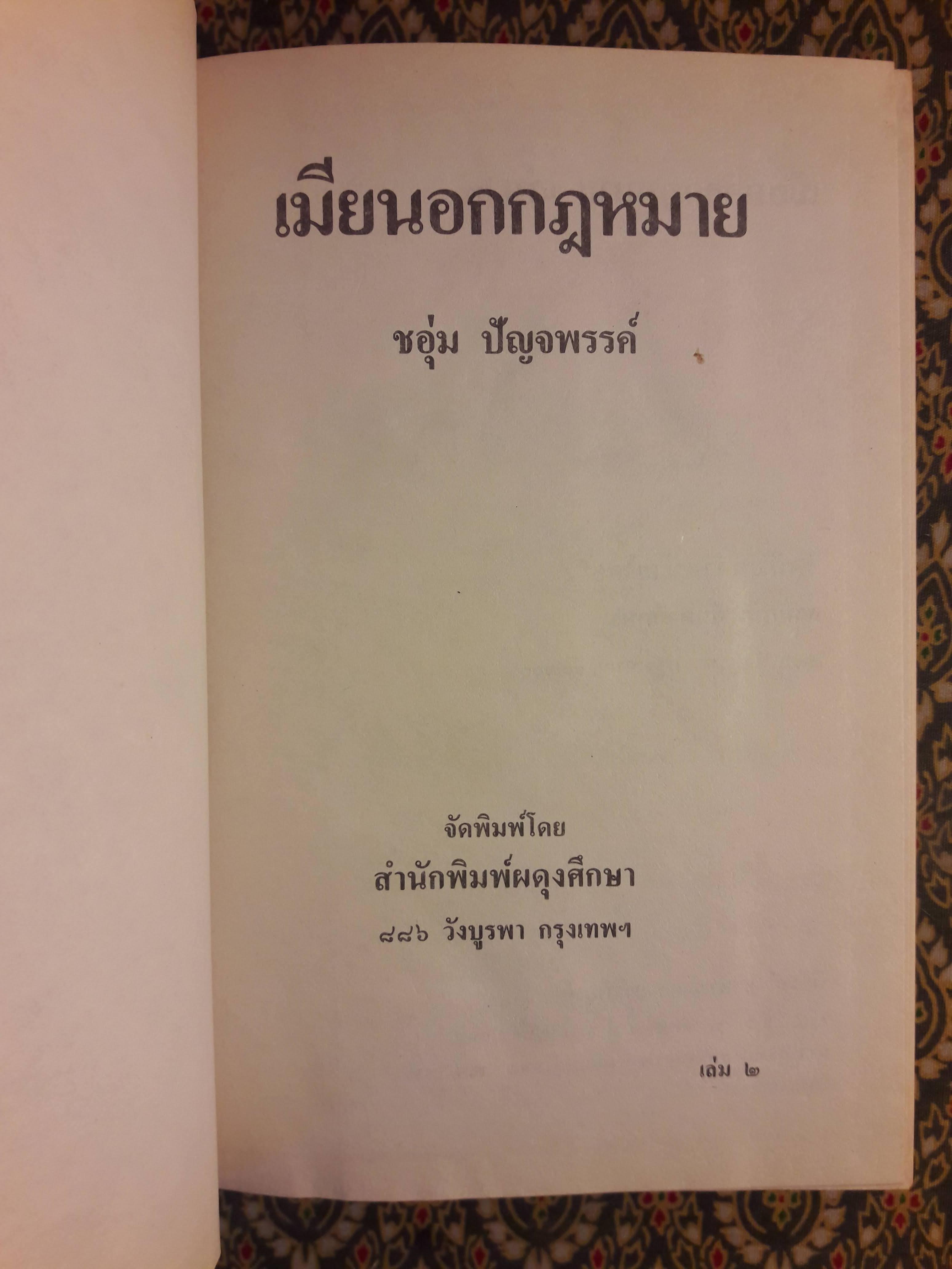 เมียนอกกฎหมาย (2 เล่มจบ)