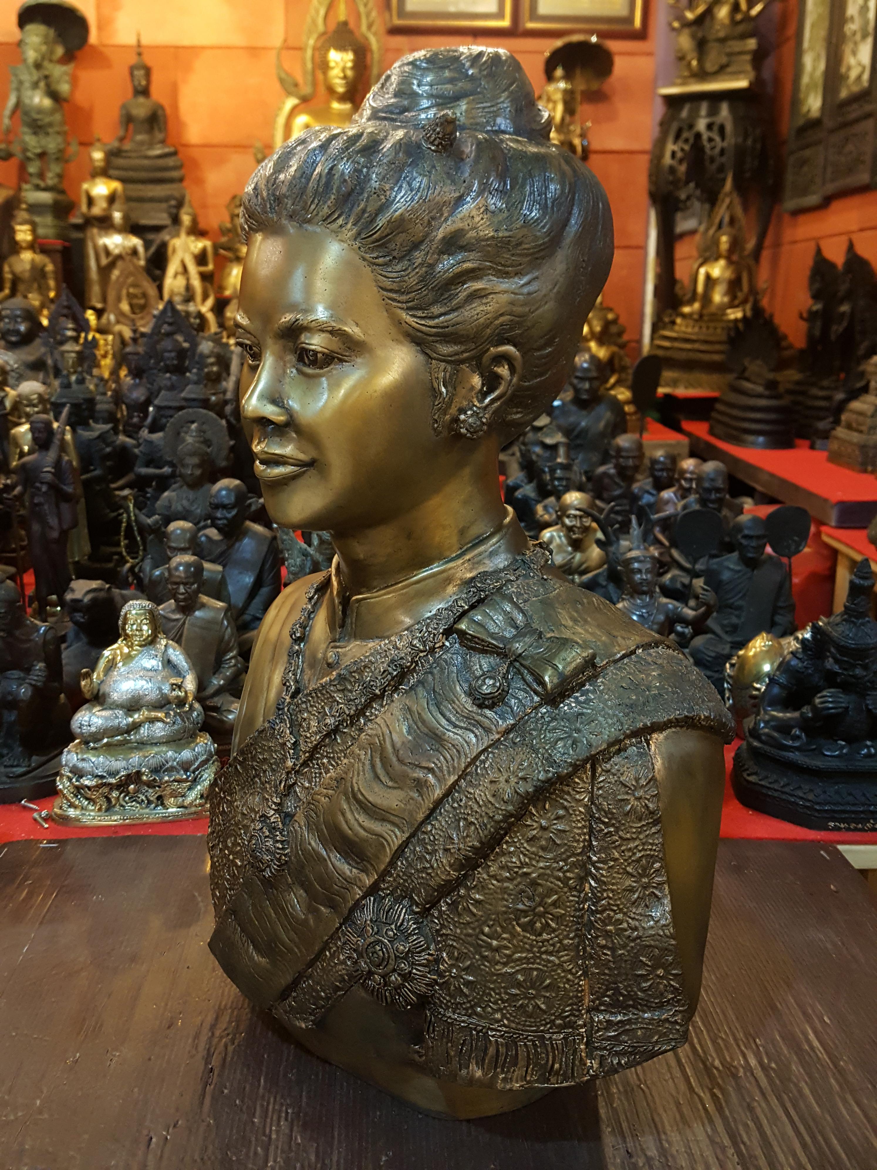รูปหล่อพระสุพรรณกัลยา สมัยที่อยู่ประเทศไทย เนื้อสำริศ Limited