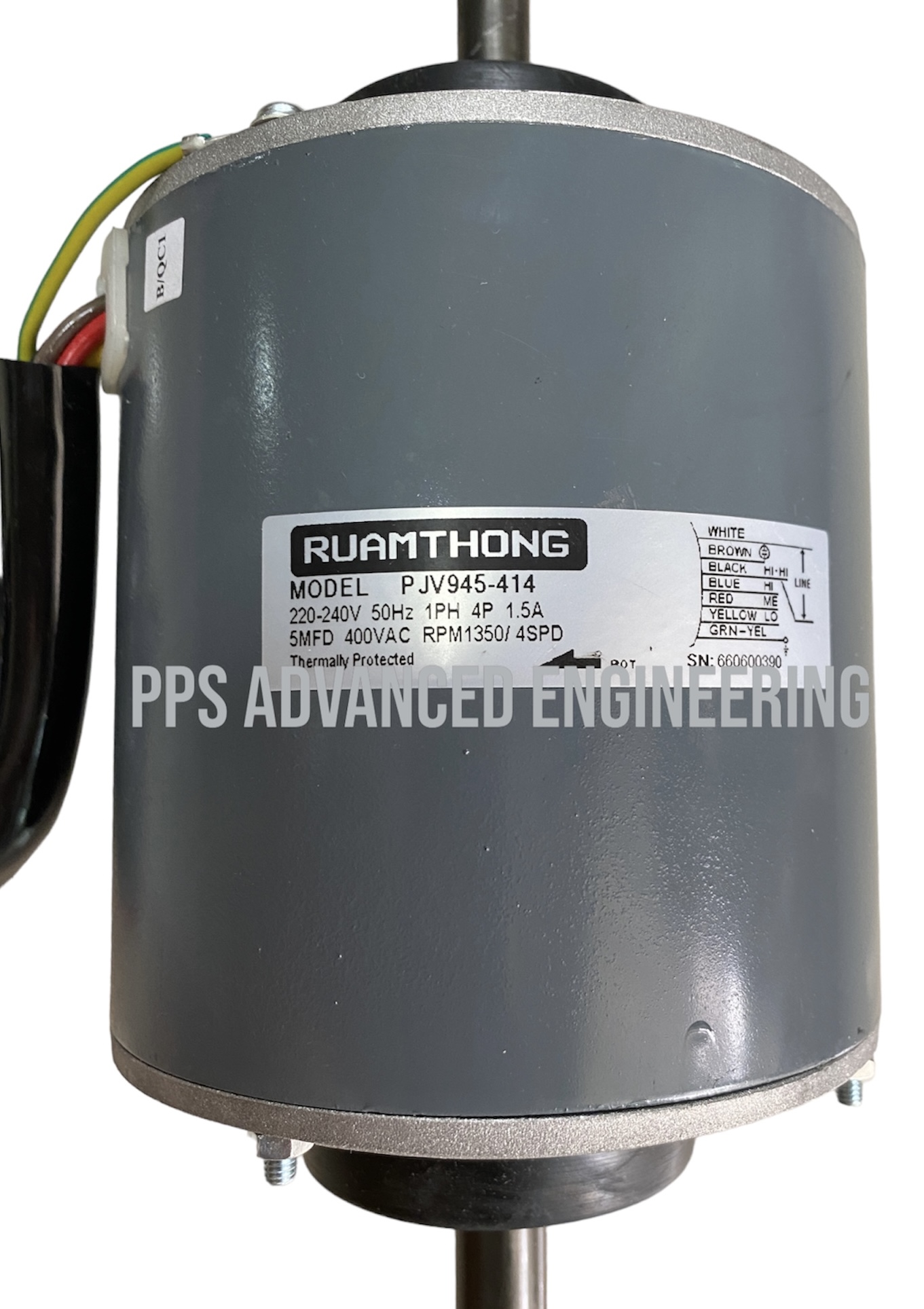 MOTOR Fan Coil 'RUAMTHONG' Model : PJV945-414 มอเตอร์คอยล์เย็น ยี่ห้อ รวมทอง รุ่น PJV945-414 / มอเตอร์วินโดวส์