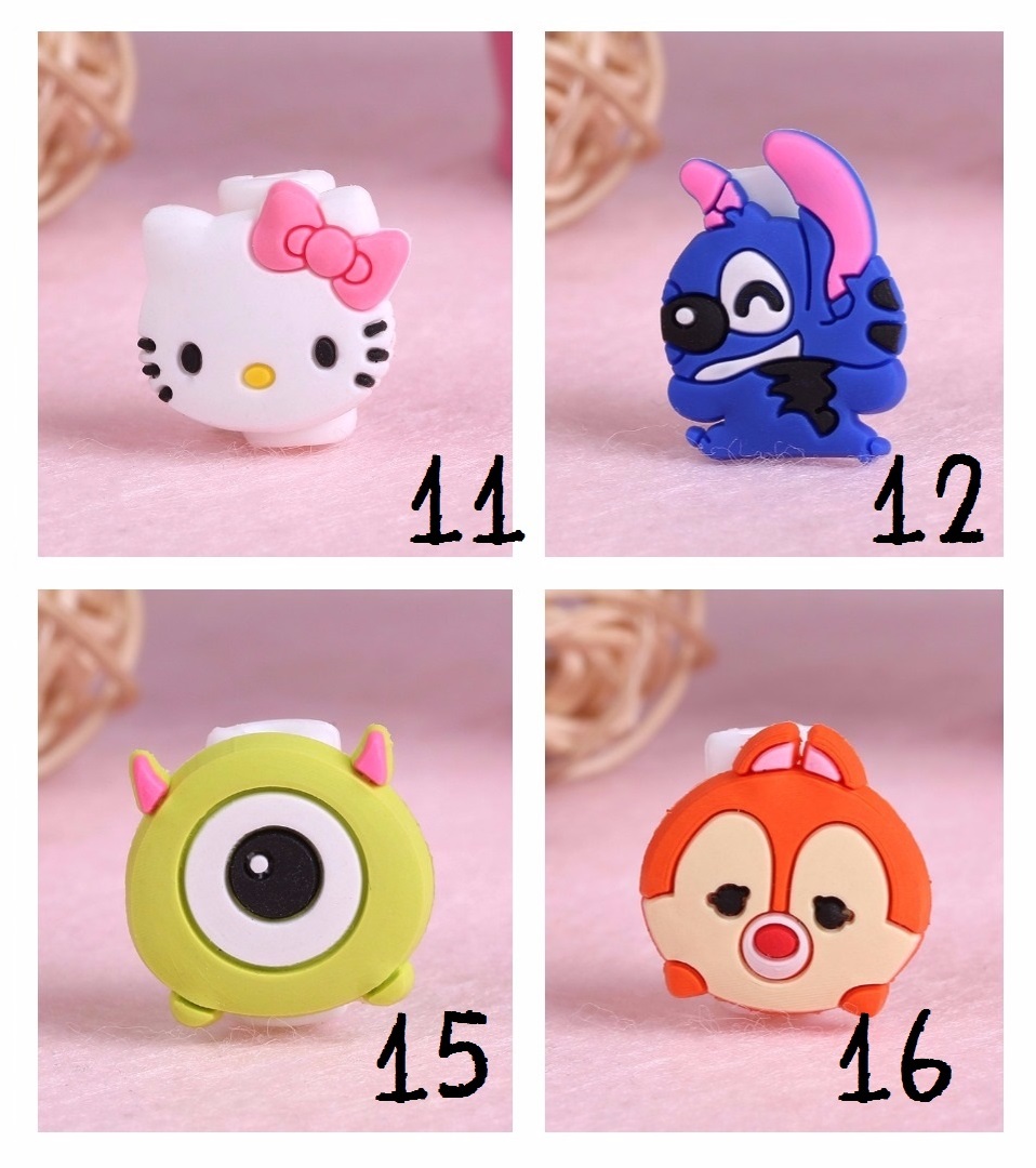 ตัวล็อคถนอมสายชาร์จลายการ์ตูน