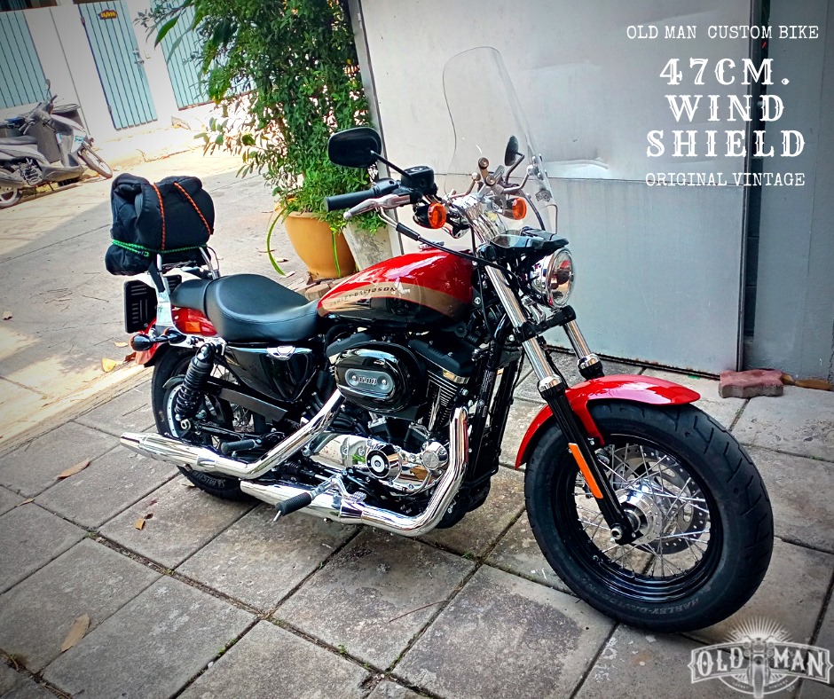 ชิวหน้า ไฟกลม ทรงสูง 47 ซม. สีใส