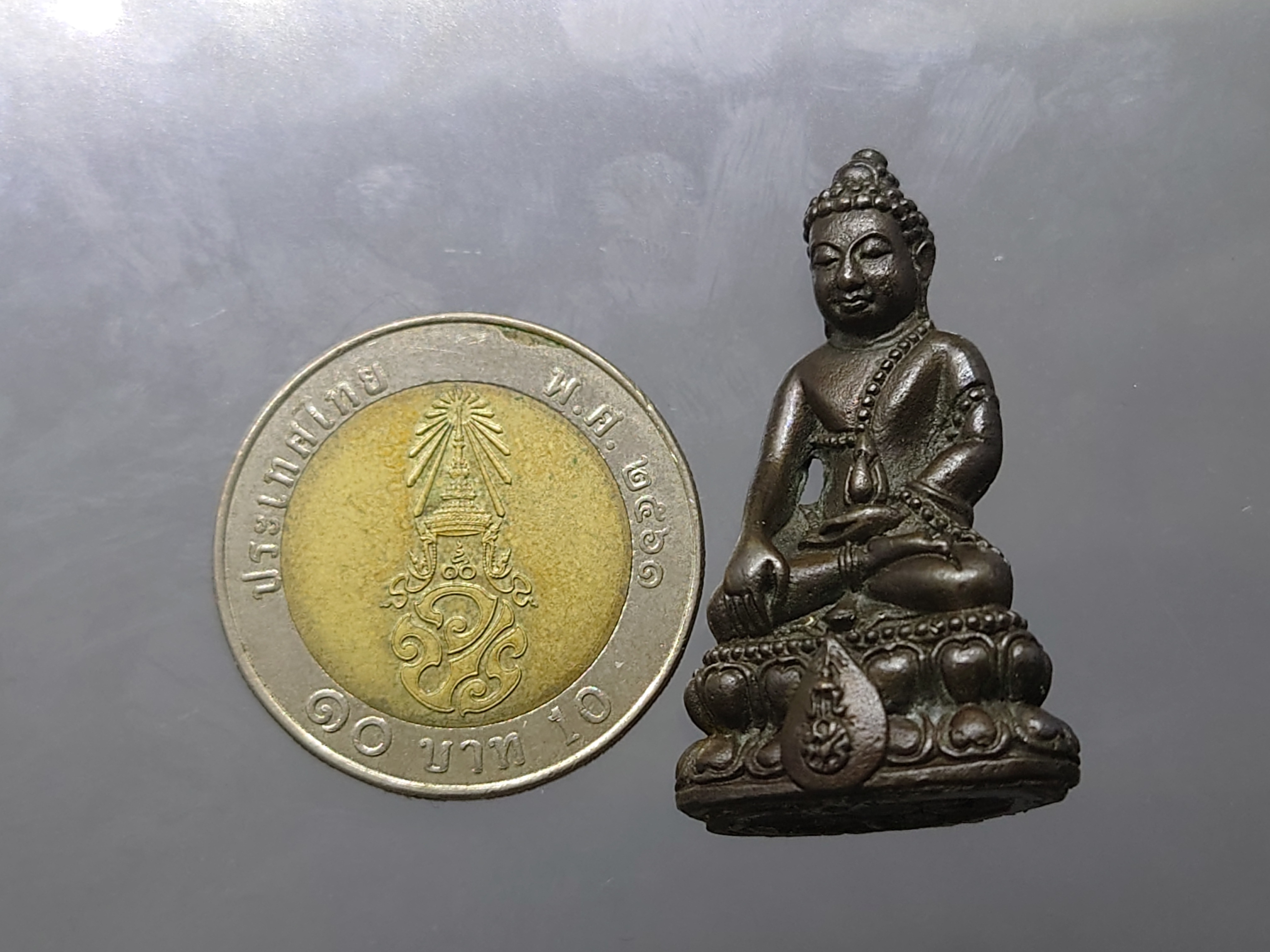 พระกริ่งนวปทุม ภปร เนื้อนวะ พ.ศ.2535 นิยม สร้างน้อย หายาก