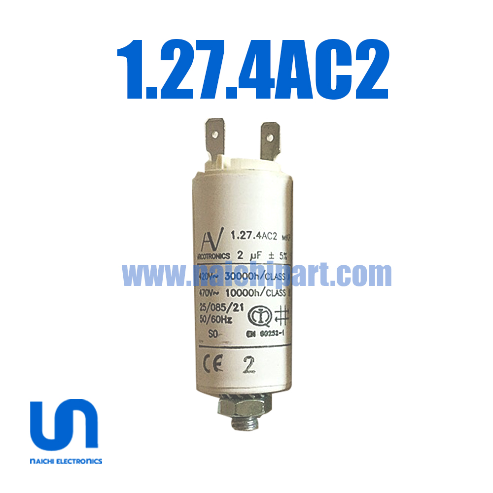 ฟิล์มคาปาซิเตอร์ 1.27.4AC2 MKP AV ARCOTRONICS 420V 470V