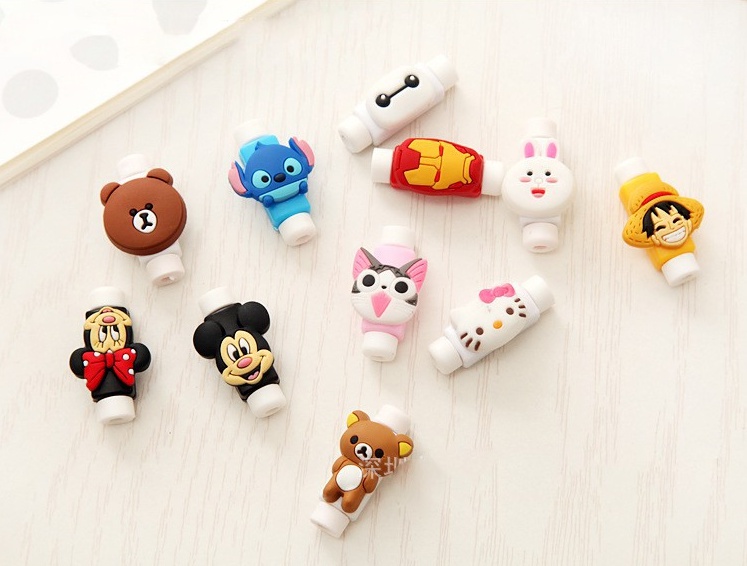 MUISUNGSHOP (20 ชิ้น) คละลาย ที่ล๊อค ตัวล็อก กันสายชาร์จหัก ถูกที่สุด 20 ชิ้น ตัวล็อคถนอมสายชาร์จ คละลาย