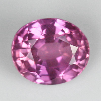 แซปไฟร์สีชมพู (Pink Sapphire) 0.57 กะรัต สีชมพู ประกายดี น่ารัก