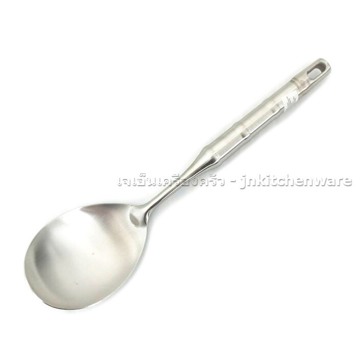 ทัพพีสแตนเลส ด้ามลายไผ่ PS