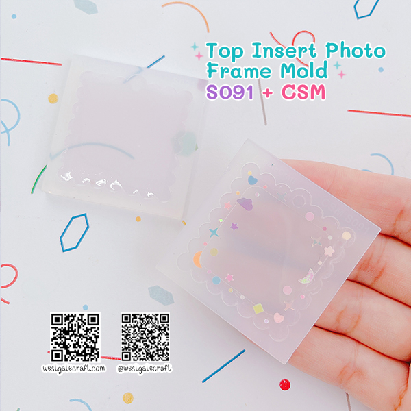 แม่พิมพ์ซิลิโคน SHAKE S091 Top Insert Photo Frame Mold + CSM