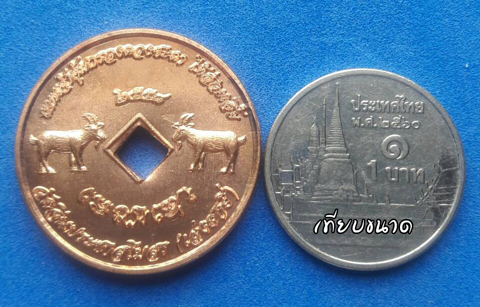 เหรียญคุ้มครองดวงชะตา​ (แพะรับบาป)​ วัดจีนประชาสโมสร​ ปี​ 2558​