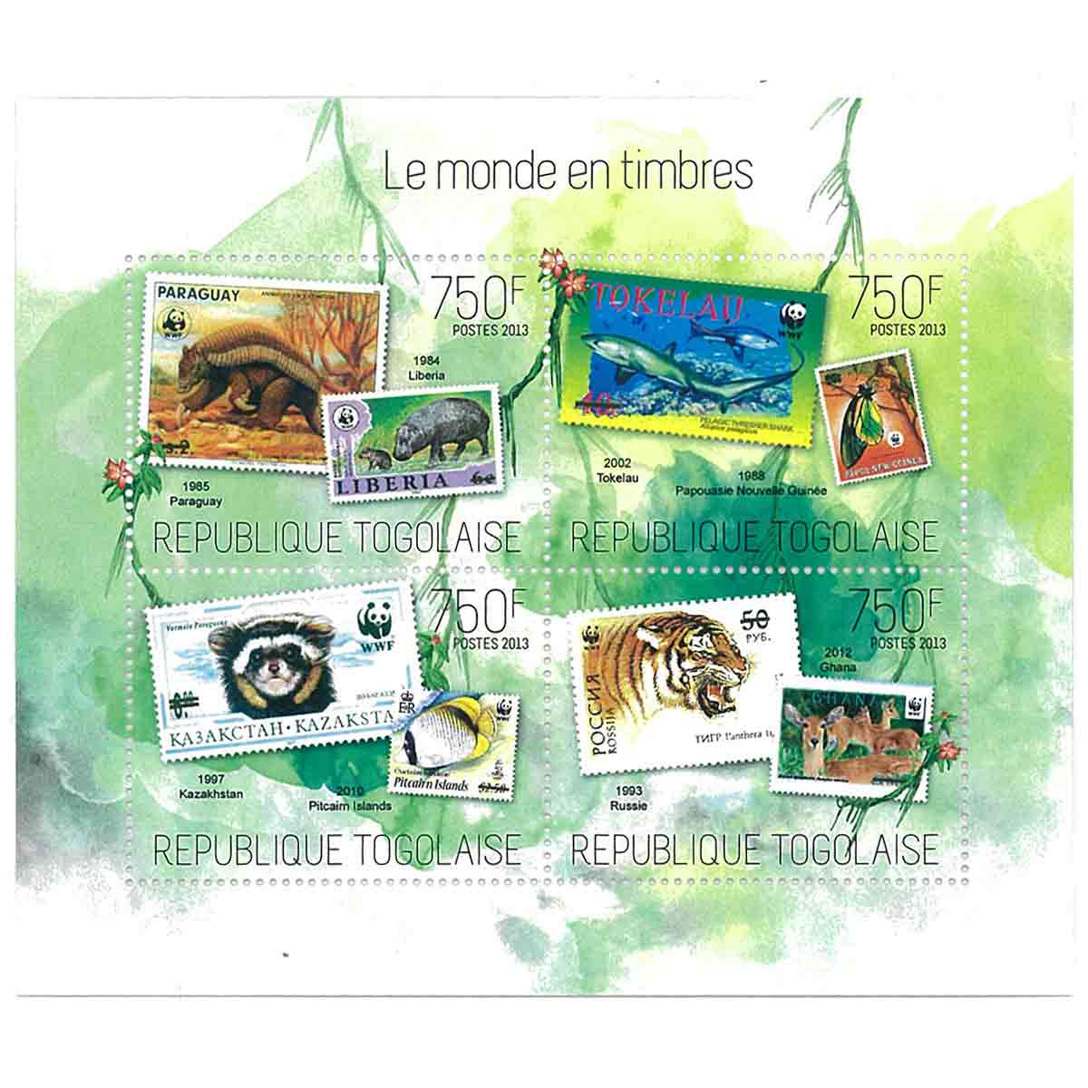Togo Stamp, 2013 The World in Stamps, Animals, Wildlife