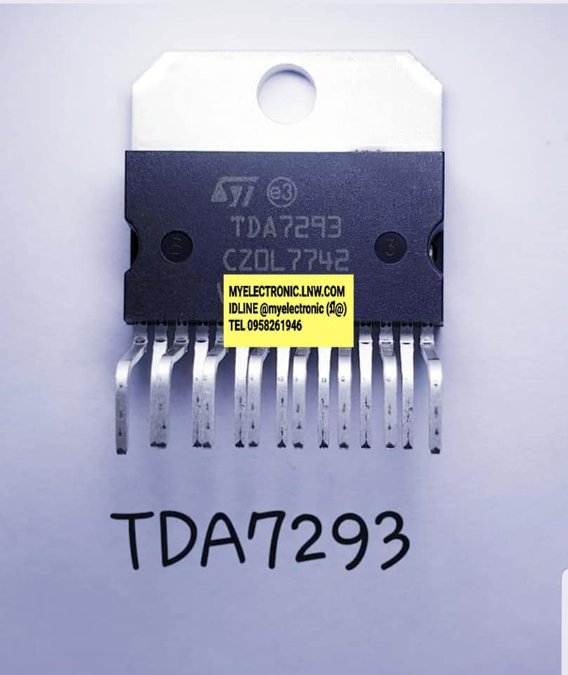 ขาน TDA7293 ไอซี ขยายเสียง IC ยีขาย TDA7293 ไอซี ขยายสียง IC ยี่ห้อ ST-THOMSAN ไอซี ทอมสัน ห้อ ราคา ตัวล่ะ . . . หน่วย บาท