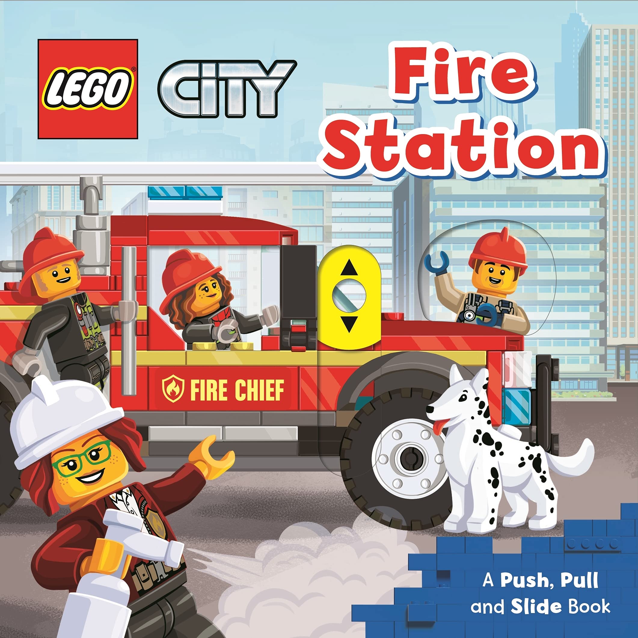 LEGO FIRE STATION: A PUSH, PULL AND SLIDE BOOK