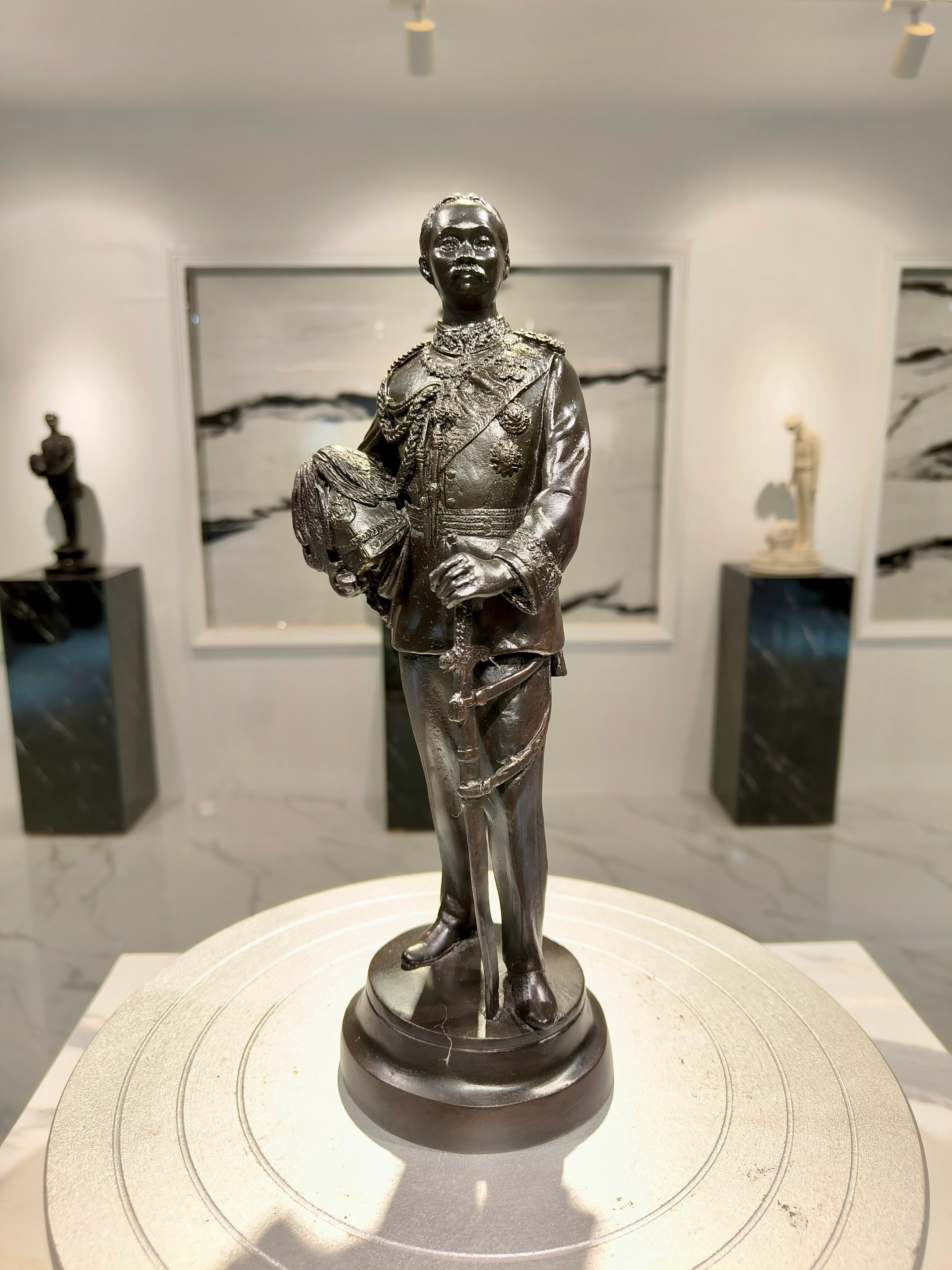 รูปหล่อ รัชกาลที่ 5 ร.5 หน้าตัก 5 นิ้ว วัดบางพระ ปี พ.ศ.2539