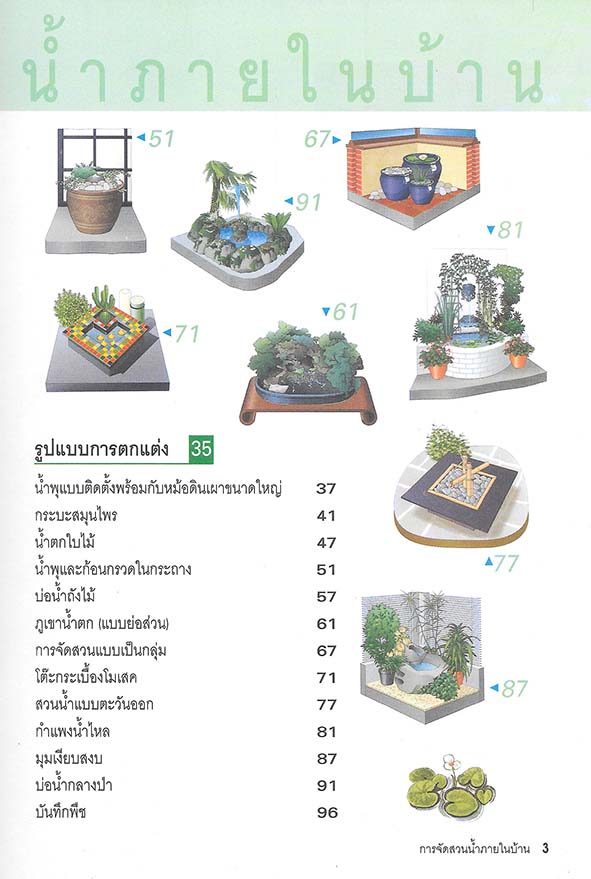 แนวคิดและรูปแบบ การจัดสวนน้ำภายในบ้าน ด้วยตนเอง