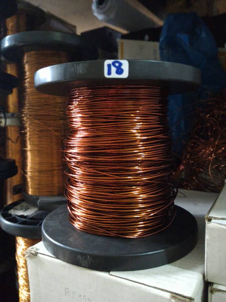 ลวดทองแดงเบอร์18 SWG S.W.Gแบ่งขายเป็นเมตร ลวดทองแดงอาบน้ำยาเบอรฺ์18 AWG ลวดทองแดงแบ่งขายเป็นเมตร