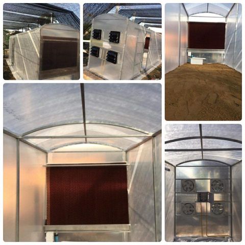 โรงเรือนระบบอีแวป (EVAP) สำเร็จรูป ขนาด 1.6 x 6 เมตร