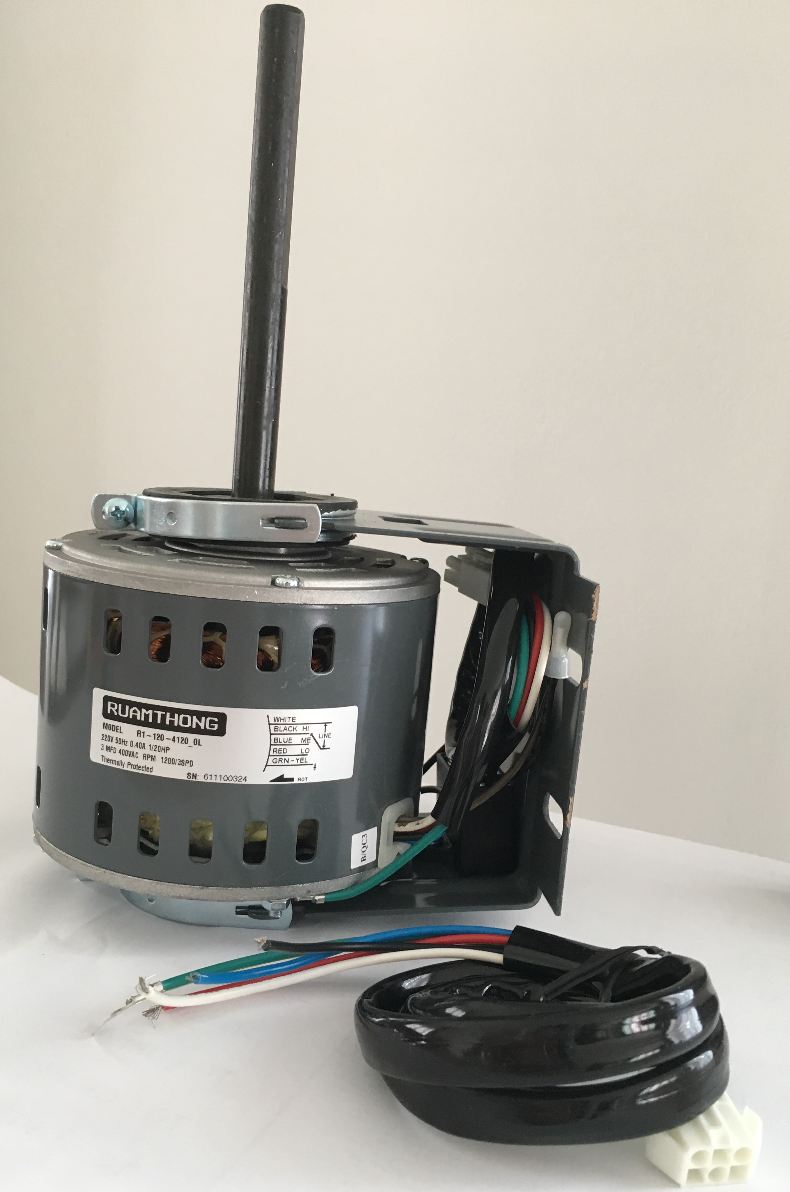 MOTOR Fan Coil 'RUAMTHONG' Model : R1-120-4120-OL มอเตอร์คอยล์เย็น ยี่ห้อ รวมทอง รุ่น R1-120-4120-OL