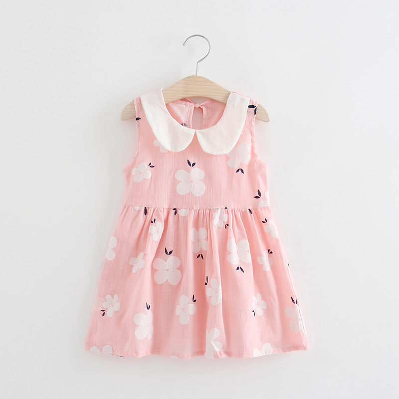 �เดรสเด็กคอบัว ลายดอกไม้ มินิเดรส � PETERPAN COLLAR DRESS