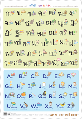 โปสเตอร์ สวัสดี กขค & ABC