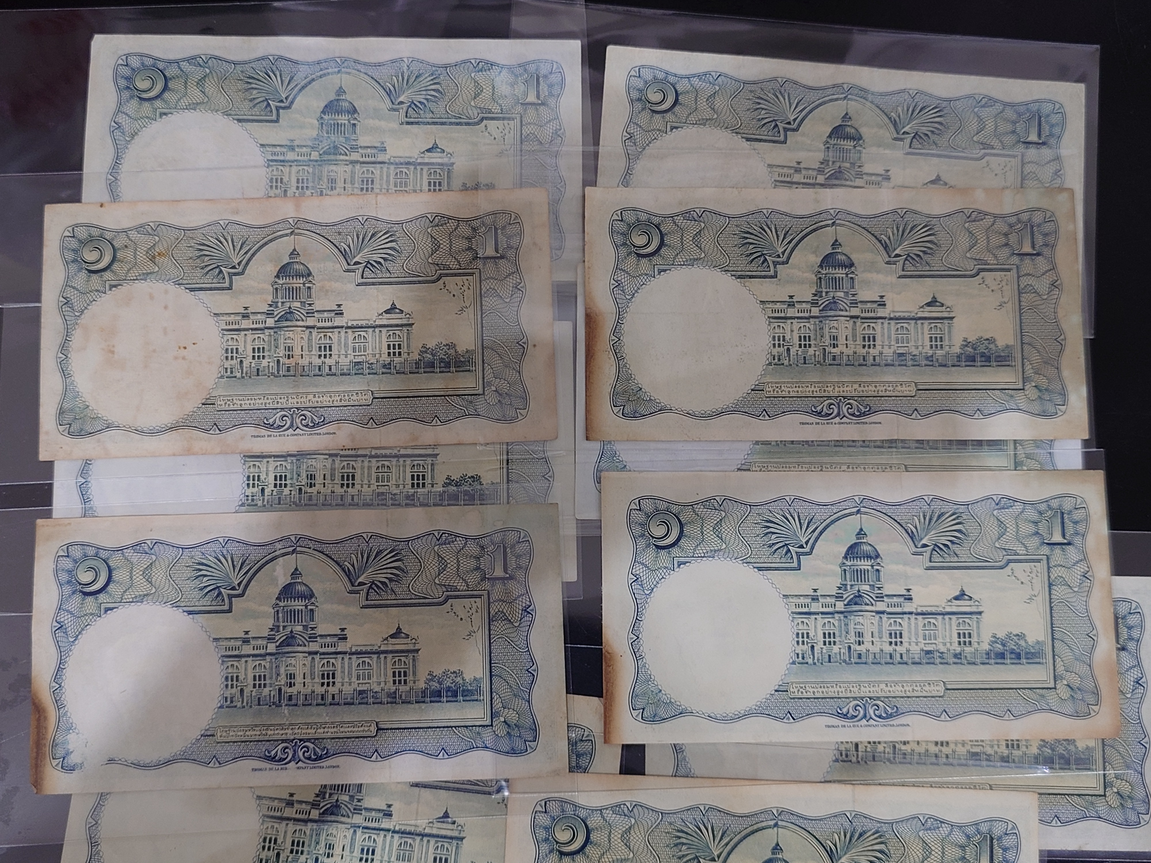 ธนบัตร 1 บาท แบบ 9 รุ่น 6 สมัยรัชกาลที่9 ปี2500 ผ่านใช้ (ราคาต่อ 1 ใบ)