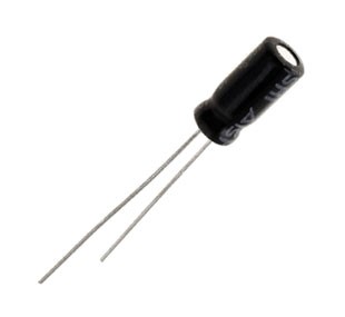 (สั่งขั้นต่ำ 25 ตัว) C คาปาซิเตอร์ 10uF 50V ±20% 105°C Size 5x11mm ระยะห่างขา 2.0mm