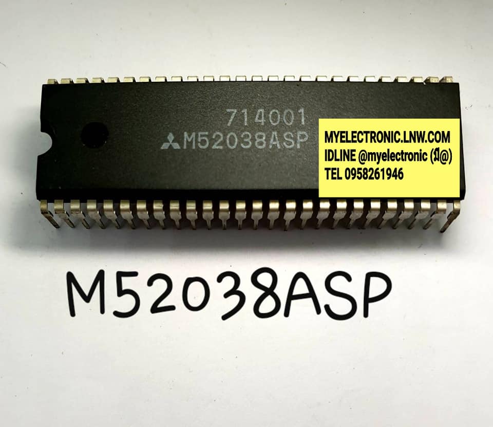 M52038ASPยี่ห้อMITSUBISHI ตัวถังDIP52ขาราคาตัวละบาท