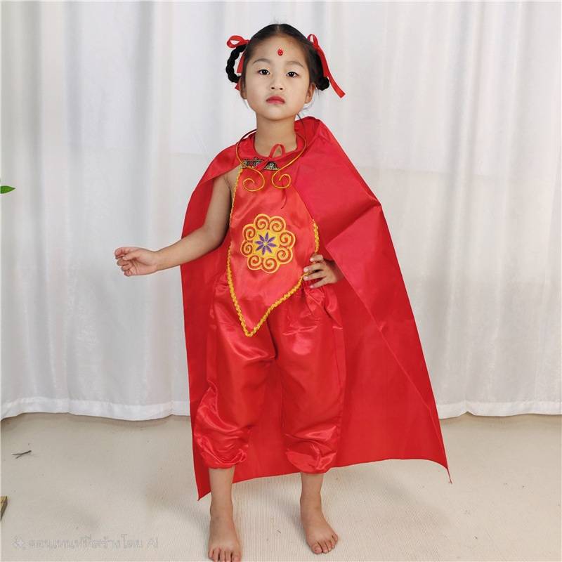 7C386 ชุดเด็ก ชุดนาจา ชุดเทพเจ้านาจา Nezha Costume