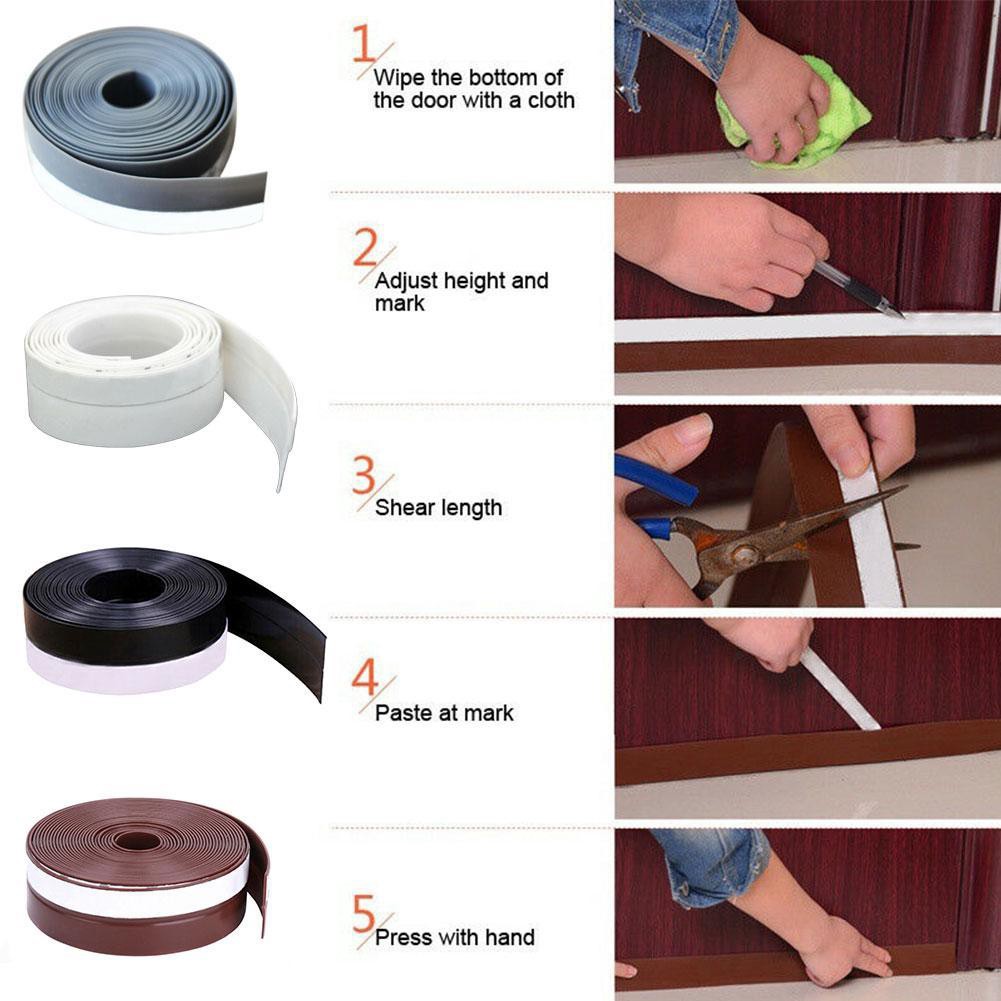 MUISUNGSHOP Self Adhesive Door/Windows Seal Strip ยางซิลิโคนประตู ซีลกันเสียงประตู ขนาด 25 มม.