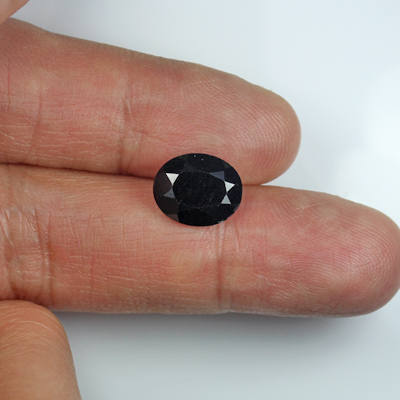 นิล (Black Spinel) 4.18 กะรัต นิลตะโก สีดำ