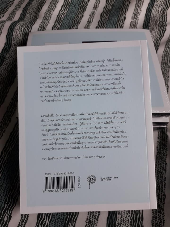 หนังสือ เมื่อโลกซึมเศร้า: Mark Fisher โลกสัจนิยมแบบทุน และลัดดาแลนด์ โดย สรวิศ ชัยนาม (ปกอ่อน)