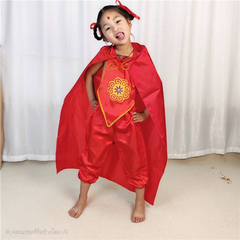 7C386 ชุดเด็ก ชุดนาจา ชุดเทพเจ้านาจา Nezha Costume