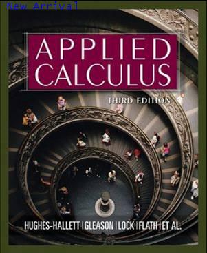 Applied Calculus, 3rd Edition ISBN 9780471681212