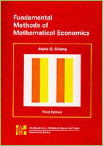 Fundamental Methods of Mathematical Economics 3e ISBN 9780070662193