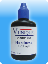 ชุดทดสอบความกระด้าง ( Hardness test kit ) ช่วง 0 - 25 Range : 0-25 mg/CaCO3 Increment : 0/2/5/10/25 Packing volume : 300 tests Method : Colorimetry (compared with standard color card)